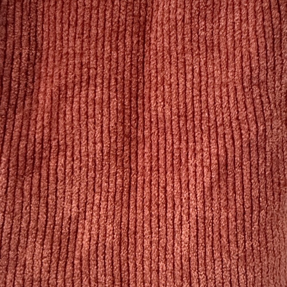 Free People Ruffled Ribbed Blouse in Rust - Picture 3 of 4